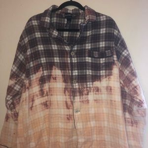 XL acid wash flannel